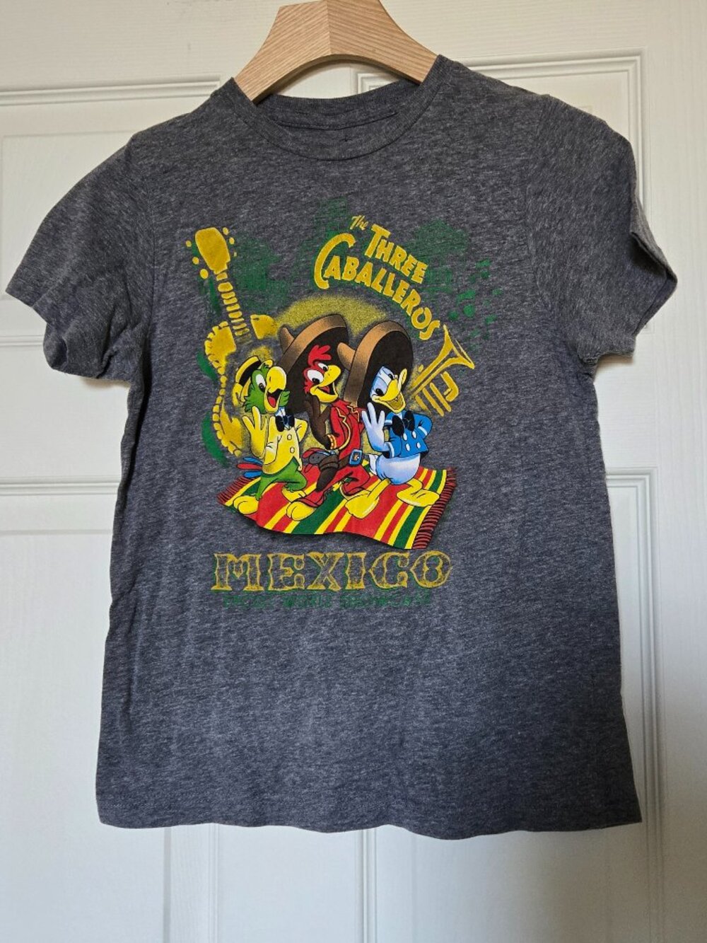 Disney Parks Three Caballeros EPCOT World Showcase Youth Tee - Size Medium